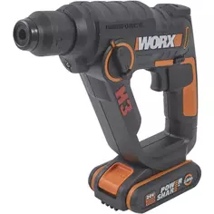 Перфоратор аккумуляторный SDS-Plus Worx WX390.1, 20 В Li-ion 2x2 Ач, 1.2 Дж