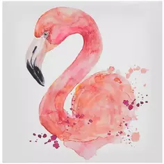 Картина на холсте «Фламинго» 30x30 см Без бренда