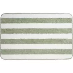 Коврик для ванной комнаты Passo 45x70 см цвет светло-зелёный/белый Без бренда
