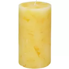 Свеча-столбик «Меланж», 7x13 см, аромат ваниль Без бренда