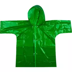 Плащ-дождевик детский ГП6-3-З цвет зеленый 6-8 лет Без бренда