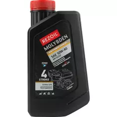 Масло моторное 4Т Rezoil Molybden SAE 10W-40 полусинтетическое 1 л Rezer