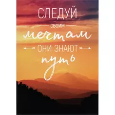 Постер на ПВХ «За мечтой» 25x35 см Без бренда