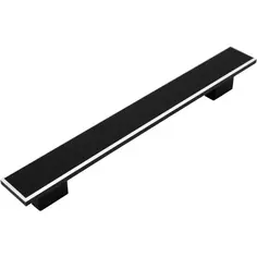 Ручка-скоба мебельная S-4130 160 мм, цвет матовый черный Kerron