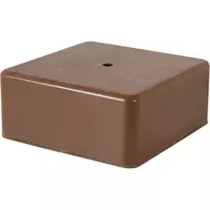 Распределительная коробка открытая IEK 100×100×44 мм 2 ввода IP20 цвет дуб
