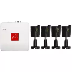 Комплект для видеонаблюдения Fox Fx-KB2 2 Мп 4 камеры цвет черный Без бренда