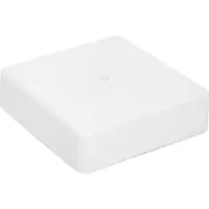 Распределительная коробка открытая IEK 100×100×29 мм 2 ввода IP20 цвет белый