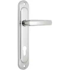 Ручка дверная универсальная на планке РФ1-85.02, цвет хром Zenit