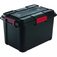 Ящик повышенной надежности Outback 59x40x37 см 60 л пластик с крышкой цвет чёрный Keter