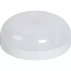 Светильник ЖКХ светодиодный ДПО1002 12 Вт IP54 с акустическим датчиком движения, накладной, круг, цвет белый IEK