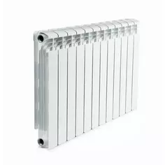 Радиатор Rifar Alum 500 алюминий 12 секций боковое подключение цвет белый