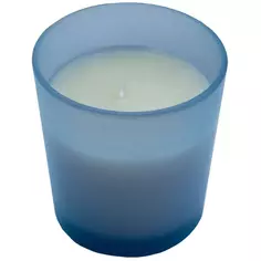 Свеча ароматическая Ваниль 8x9 см конус цвет голубой Без бренда