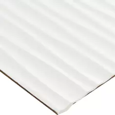 Листовая панель МДФ Волны белый 920x2100 мм Albiko