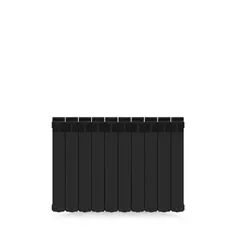 Радиатор Rifar Monolit 500 биметалл 10 секций боковое подключение цвет черный