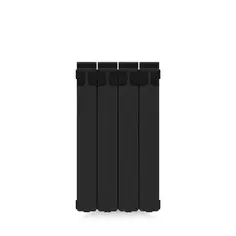 Радиатор Rifar Monolit 500 биметалл 4 секции боковое подключение цвет черный