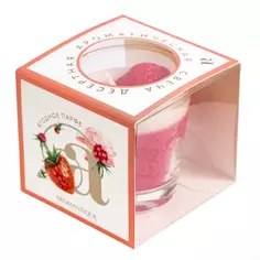 Свеча ароматическая Ягодное парфе 60 гр цвет красный Без бренда