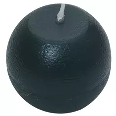 Свеча-шар «Рустик» 6 см цвет тёмно-зелёный Без бренда