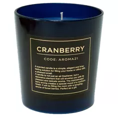 Свеча ароматическая Cranberry цвет синий Без бренда