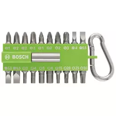 Набор бит Bosch 2607002823 с держателем и карабином, 20 шт.