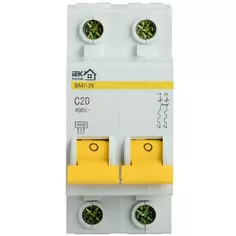 Автоматический выключатель IEK ВА47-29 1P N C20 А 4.5 кА