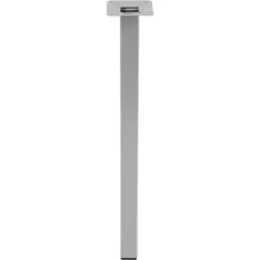 Ножка квадратная 400х25 мм сталь максимальная нагрузка 50 кг цвет серый Edson