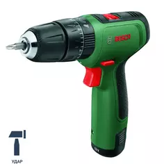 Дрель-шуруповерт аккумуляторная ударная Bosch EasyImpact 1200 06039D3104, 12 В Li-ion 1.5 Ач