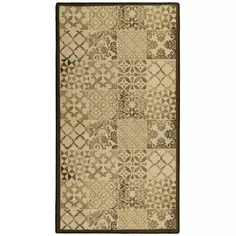 Ковер полиамид Принт Кассино 100x180 см цвет коричневый Нева тафт