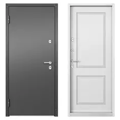 Дверь входная металлическая Термо Австралия эмаль, 950 мм, левая, цвет белый Torex