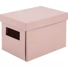 Коробка складная 20x12x13 см картон цвет розовый Storidea
