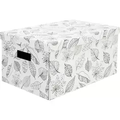 Коробка складная 40x28x20 см картон цвет белый Storidea
