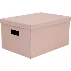 Коробка складная 40x28x20 см картон цвет розовый Storidea