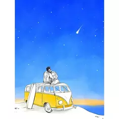Постер «Звездопад» 30x40 см Без бренда