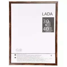 Рамка Lada, 30x40 см, пластик, цвет орех Без бренда