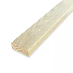 Декоративный брусок сращенный 19x50x1000 мм хвоя сорт Экстра прямой с фаской угла АРЕЛАН