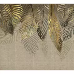 Фотообои Золотистые ветви флизелиновые, 300x270 см, L13-207 Fbrush
