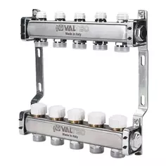 Коллекторная группа Valtec 1"x3/4" 10 выходов евроконус VTc.582.EMNX.0610