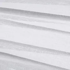Тюль 1 м/п Натурэль лен с утяжелителем 280 см цвет белый Без бренда