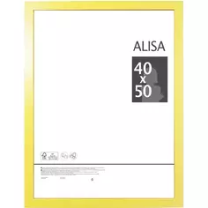 Рамка Alisa, 40x50 см, цвет желтый Без бренда