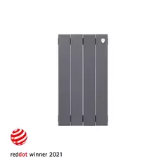 Радиатор Royal Thermo Pianoforte 500/100 биметалл 4 секции боковое подключение цвет серый