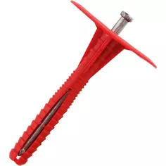 Дюбель для изоляции 10х90 мм с металлическим гвоздем полипропилен цвет красный 250 шт. Tech Krep
