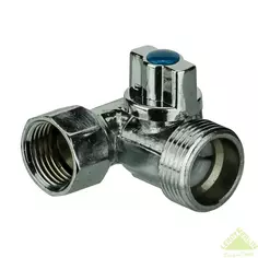 Кран шаровый Valtec 1/2"х3/4"х1/2" никелированная латунь