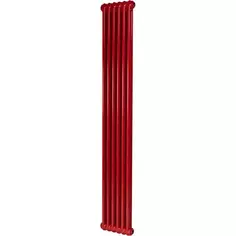 Радиатор Irsap Tesi трубчатый двусторонний 1735 6 секций боковое подключение сталь цвет красный