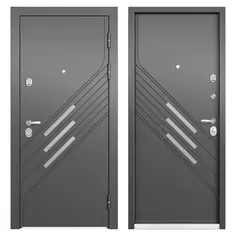 Дверь входная металлическая Фолд Рид, 880 мм, правая, цвет серый Torex