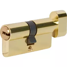 Цилиндр перфорированный Al 60 C T01 PB ключ-вертушка, золото Palladium