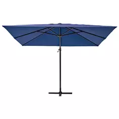 Зонт с центральной опорой Naterial Aura 286x286 см h 264 квадрат голубой