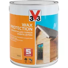 Антисептик для дерева V33 Wax Protection полуглянцевый цвет сосна 0.9 л