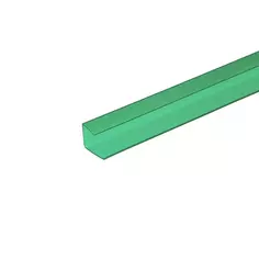 Профиль торцевой Колибри 6 мм зеленый 2.1 м Без бренда