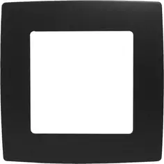 Рамка для розеток и выключателей Эра 12-5001-05 1 пост цвет черный ERA