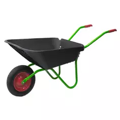 Тачка садовая одноколесная 2-в-1 70 л/70 кг цвет черный ПАВЛОВСКАЯ ЗАРЯ
