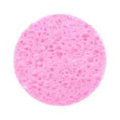 Спонж для лица из целлюлозы Банные штучки ø7 см розовый Без бренда